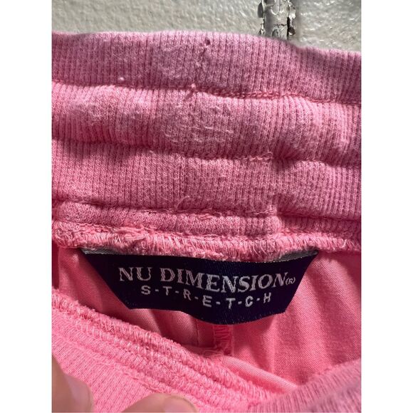 Nu Dimension Stretch Pink Scrub Pants Woman’s Size Large FLAWED-MARKS-STAINS - Picture 8 of 15